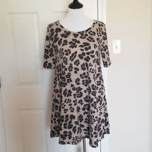 Leopard tunic dress small